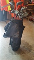 GOLF BAG WITH LEFT HANDED CLUBS