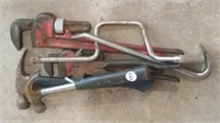 HAMMERS, PIPE WRENCHES, FENCING PLYERS