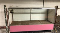 Lot of two glass display cabinets