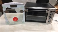Oster toaster oven & digital bathroom scale