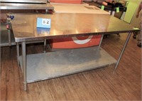Stainless Steel Work Table, w/Shelf