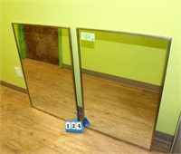(2) Heavy Duty Bathroom Mirrors