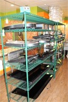(2) Wire Rack Shelves, 6', Green Epoxy
