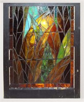 Tiffany Style Vintage  Art Glass Window