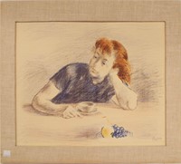 Philipp Color Lithograph, Morning Reverie