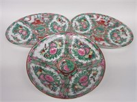 Grouping of 3 Porcelain Oriental Plates