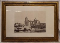 Framed John Philips Print, Iglesia De Zimapan