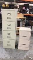 Lot of two file cabinets