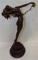 Harriet Frishmuth Bronze Sculpture Of Nude