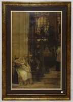 Framed Highlighted Print, Cathedral Baptism Scene