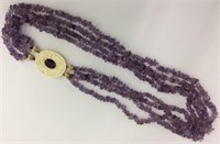 Multistrand Amethyst Necklace