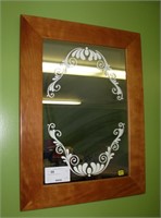 Custom wood decorative mirror