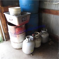 Barrels, LP tanks & wall items
