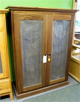 Custom 2-door black walnut pie cupboard, New!