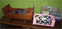 Lot, cradle and doll/pet beds