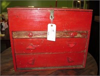 Painted tool chest