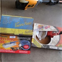 plastic welding kit. elect planner, jig saw