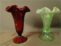 Fenton Ruffled Vases