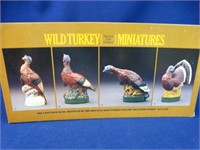 Wild Turkey Miniatures set of 4