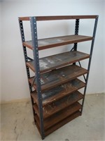 Metal storage shelving
