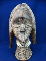 African Wood Woman 2 face head