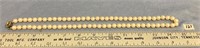 Beautiful cultured pearl necklace, 24"         (g
