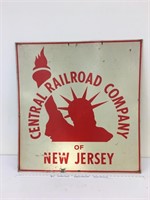Sign - "Central Railroad Company of New Jersey"
