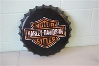 Harley Davidson Tin Sign 13.5D