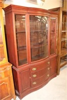 Curved Front China Cabinet
