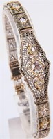 Jewelry 10kt White Gold Diamond Cocktail Bracelet