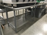 30" x 96" SS Work Table
