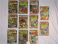 Lot of 12 "MAN THING and LIVING VAMPIRE" Comic Boo