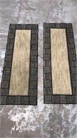 Set of two hallway runner rugs