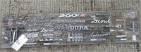 Decorative Board with Car Emblems