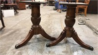 Solid wood clawfoot dining table bases