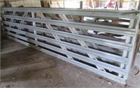 galvanized 15ft 8in farm gate & other gate