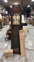 6 foot tall walnut grandfather clock