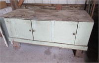 vintage homemade larger cabinet (5.5ft long)