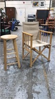 Directors chair and stool lot