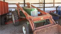 Oliver Tractor with Farmhand Hydraulic Loader