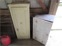 2 smaller antique cabinets