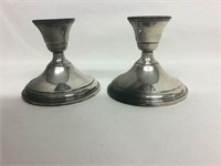 Sterling Candle Holder, Weighted