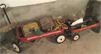 2 Wagons and Contents, Barrel, Chain come-a-long,