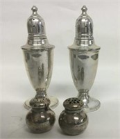 2 Pr. Sterling Salst & Peppers, one pair weighted