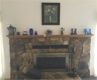 Contents of Fireplace and Mantel