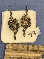 Pair of sterling silver cuckoo clock earrings (G 2