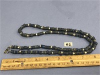 Old blue and white Russian trade bead necklace app