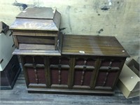 Lot with, circa 1960's stereo system (incomplete),