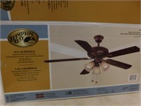 Hampton Bay 52-inch Glendale ceiling fan, oil