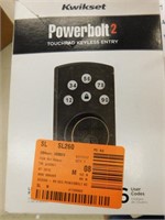 Kwikset Power bolt 2 touch pad keyless entry,